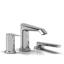 Riobel Venty 3-piece Type P (pressure balance) deck-mount tub filler with hand shower