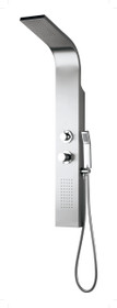 Royal Lagos All In One Shower Panel - Brushed Nickel Finish