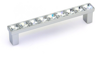Topex luxury cabinet handle featuring brilliant Swarovski crystal accents