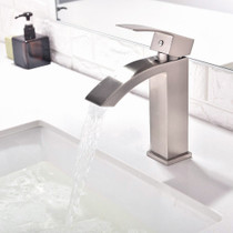 Royal Fall Single Handle Brushed Nickel Lavatory Faucet