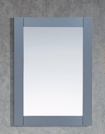 Grey  30" Wooden Framed Mirror