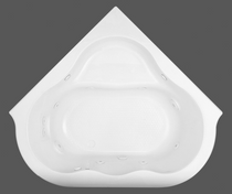 American Standard Evolution 54x54 Corner Whirlpool Tub with EverClean Jets – Modern Hydrotherapy Soaking Bathtub