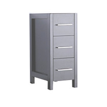 Royal Oakland 13 Inch Side Linen Cabinet in Gray Finish