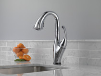 Delta Addison™ Single Handle Pull-Down Bar / Prep Faucet with Touch2O® Technology Chrome