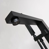 Royal Sedona Matte Black Square Freestanding Tub Filler