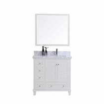 Royal Keyes 36 inch White Right Hand Sink Bathroom Vanity