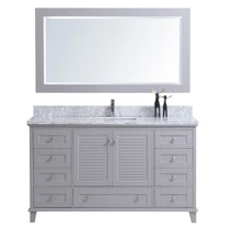 Royal Keyes 60 inch Gray Single Sink Bathroom Vanity