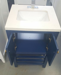 Jupiter 24 inch Blue Bathroom Vanity