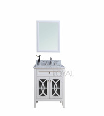 30-inch White Bathroom Vanity