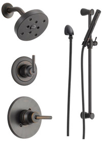 Delta Monitor 14 Series Single Function  Pressure Balanced Shower System with Shower Head, and Hand Shower - Includes Rough-In Valves