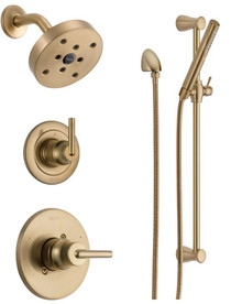 Delta Monitor 14 Series Single Function  Pressure Balanced Shower System with Shower Head, and Hand Shower - Includes Rough-In Valves