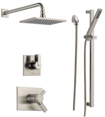 Delta TempAssure 17T Series Thermostatic Shower System with Integrated Volume Control, Shower Head, and  Hand Shower - Includes Rough-In Valves