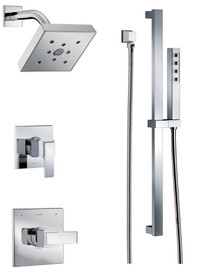 Delta Monitor 14 Series Single Function  Pressure Balanced Shower System with Shower Head, and Hand Shower - Includes Rough-In Valves: Ara