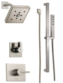 Delta Monitor 14 Series Single Function Pressure Balanced Shower System with Shower Head, and Hand Shower - Includes Rough-In Valves : Vero