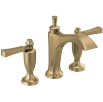 Delta Dorval 1.2 GPM Mini-Widespread Bathroom Faucet with Pop-Up Drain Assembly and DIAMOND Seal Technology - Limited Lifetime Warranty