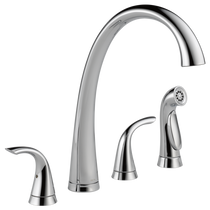 Delta Pilar Kitchen Faucet with Side Spray - Includes Lifetime Warranty 2 function