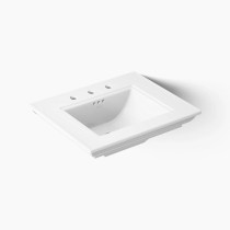 Kohler Memoirs® Stately 25" pedestal/console table bathroom sink -  White