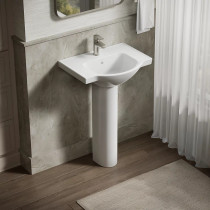 Kohler Veer® 24" rectangular pedestal bathroom sink