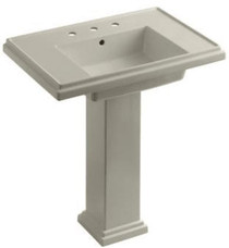 Kohler Tresham 30" Pedestal Bathroom Sink with 8" Centers and Pedestal Base