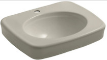 Kohler Bancroft 17-1/8" Pedestal Bathroom Sink with 1 Hole Drilled and Overflow