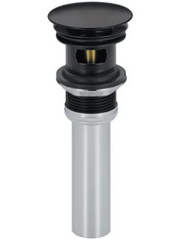 Delta Push Pop-Up Drain Assembly with Overflow