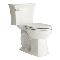 American Standard Estate Elongated Two-Piece Toilet with VorMax Flushing, Right Height Bowl, EverClean Surface, and CleanCurve Rim - Less Seat