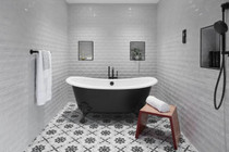 Kohler Purist Floor Mounted Tub Filler with Built-In Diverter - Includes Hand Shower