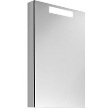 Perception series semi-recessed bathroom cabinet with left or right hinge