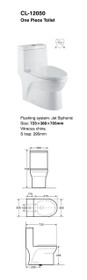 Crown Ultra Single one piece Flush Toilet * Voted Best Flush*