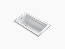 Kohler Archer® 60" x 32" drop-in bath with reversible drain in White