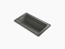 Kohler Archer® 60" x 32" drop-in bath with reversible drain in Black