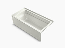 Kohler Archer® 66" x 32" three-side integral flange bath with right-hand drain in Dune