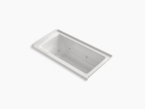 Kohler Archer® 60" x 30" alcove whirlpool with integral flange and right-hand drain in White