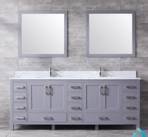 Royal Key West 84 Inch Double Bathroom Vanity in Grey Finish