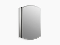 Kohler Archer®20" W x 31" H aluminum single-door medicine cabinet, beveled edges