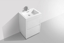Blizz 24 inch White Freestanding Bathroom Vanity