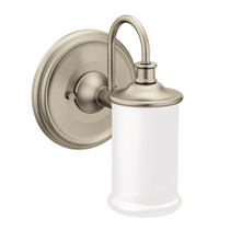 Moen Belfield Brushed Nickel One Globe Bath Light