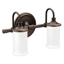 Moen Belfield Oil Rubbed Bronze Two Globe Bath Light