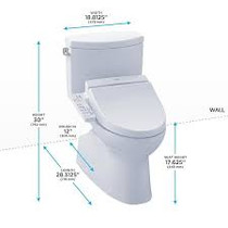 Toto VESPIN® II WASHLET®+ C100 in Cotton 