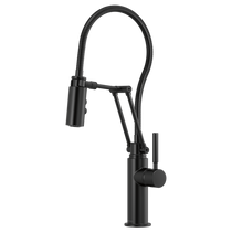 Brizo SOLNA® Articulating Faucet With Finished Hose in Matte Black