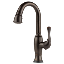 Brizo TALO® Single Handle Pull-Down Prep Faucet with SmartTouch® Technology in Venetian Bronze