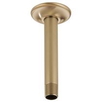 BRIZO 6" CEILING MOUNT SHOWER ARM AND FLANGE in Luxe Gold
