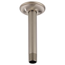 BRIZO 6" CEILING MOUNT SHOWER ARM AND FLANGE in Luxe Nickel