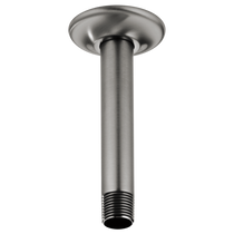 BRIZO 6" CEILING MOUNT SHOWER ARM AND FLANGE in Luxe Steel