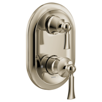 Wynford Polished Nickel M-CORE 3-Series With Integrated Transfer Valve Trim