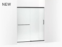 Kohler Elate™ Sliding shower door, 70-1/2" H x 56-1/4 - 59-5/8" W, with 1/4" in Matte Black 