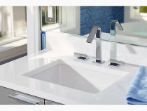 Kohler Loure®Widespread bathroom sink faucet in Polished Chrome