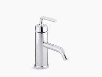 Kohler Purist®Single-handle bathroom sink faucet with straight lever handle in Polished Chrome