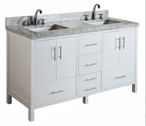 Royal Ultra 60 inch White Double Sink Bathroom Vanity  **New