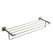 Riobel KS 60 cm (24") Towel Bar with Shelf Brushed Nickel - KS9BN